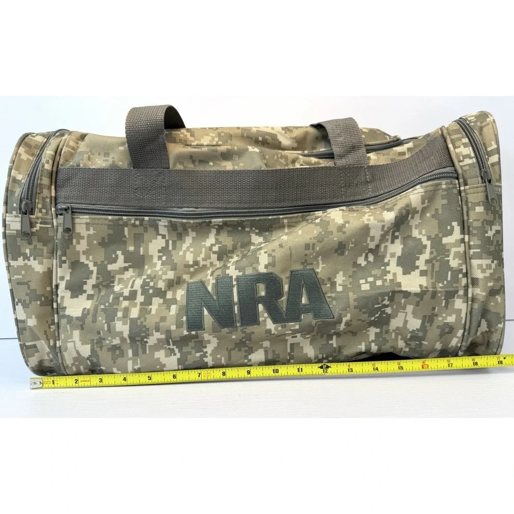 NRA Digital Camo Duffel Bag National Rifle Association Tactical Range Gym Travel